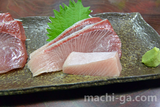 ぶりしゃぶコースの刺身