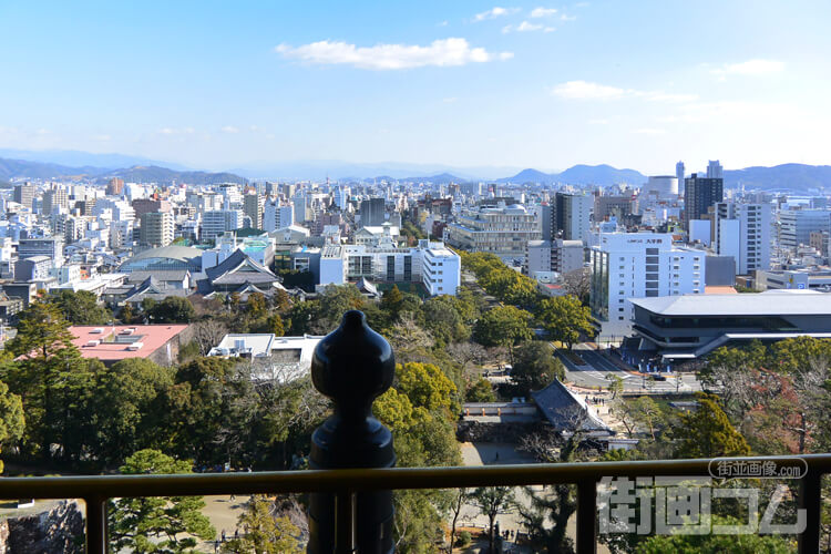 高知城天守から高知市街