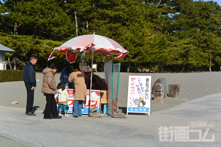 桂浜で高知名物「アイスクリン」