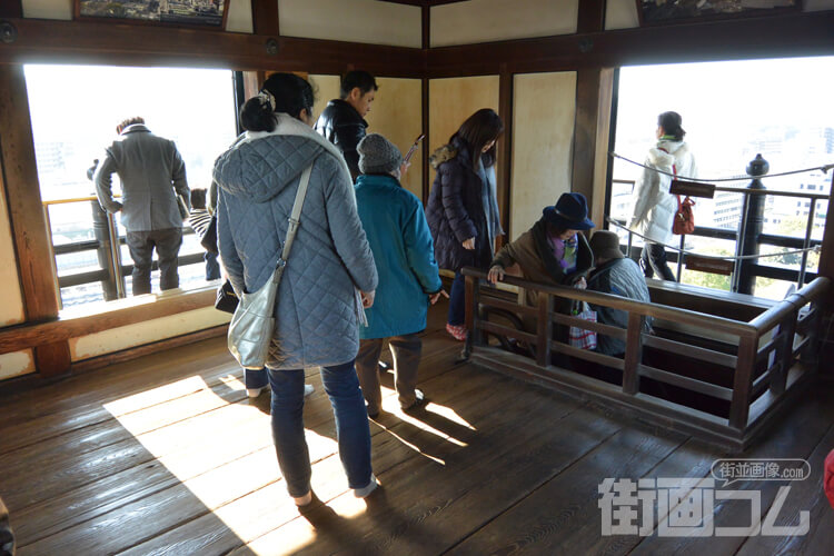 高知城天守「板張りの床」