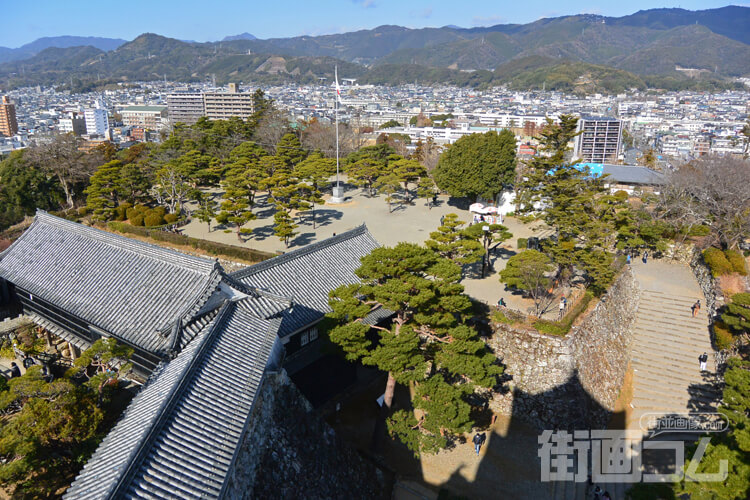 高知城天守から二の丸