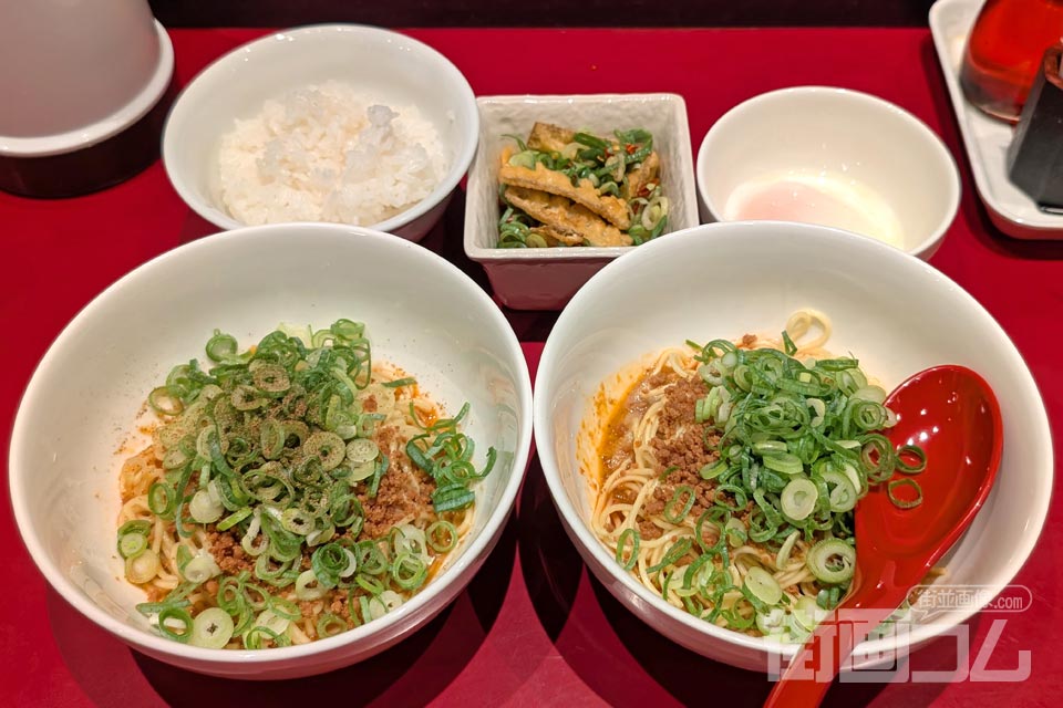 広島駅で汁なし担々麺!「くにまつ+武蔵坊」で名店の味を食べ比べ