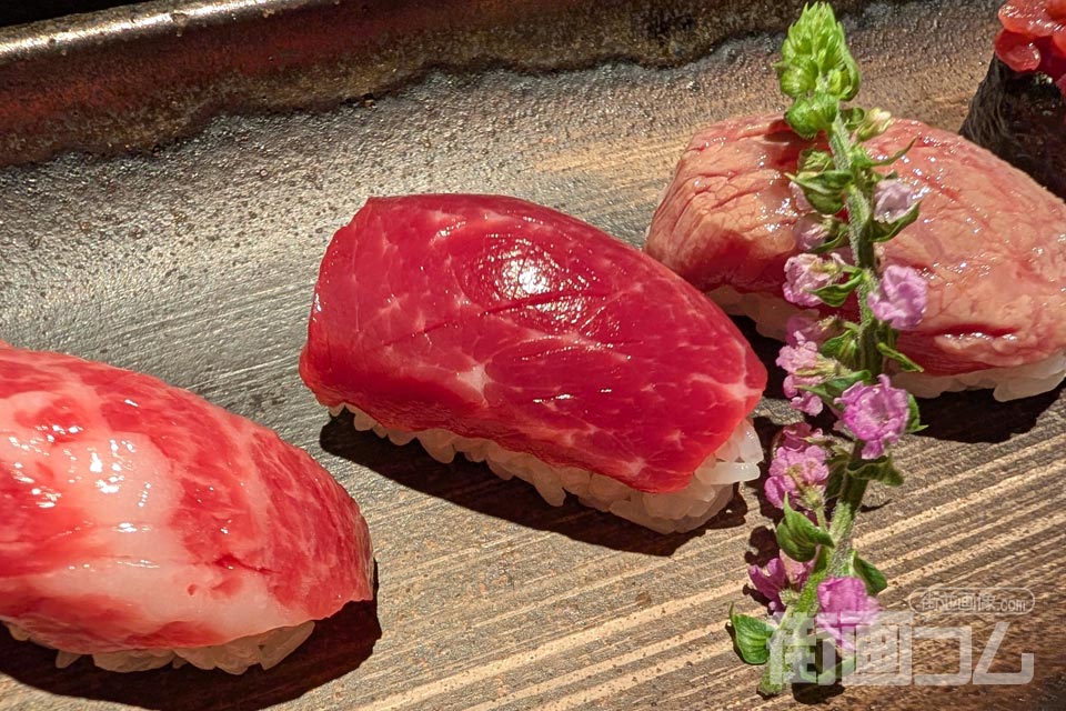 馬桜「特選馬にぎり6種盛り」