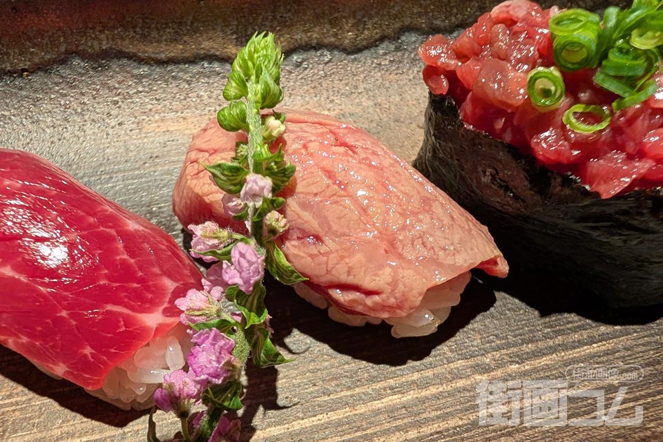 馬桜「特選馬にぎり6種盛り」