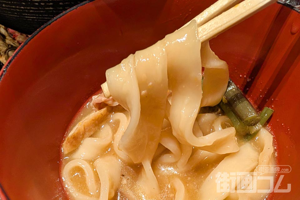 完熟屋本店「豚肉ほうとう天ぷらセット」