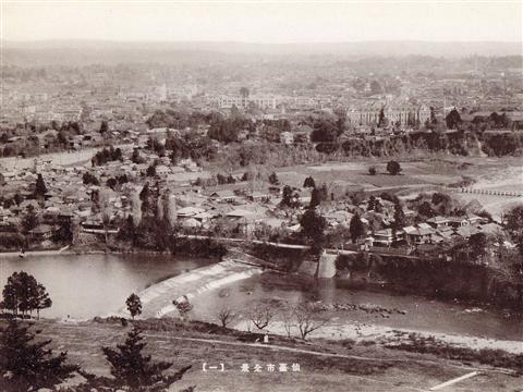 仙台市全景写真画像