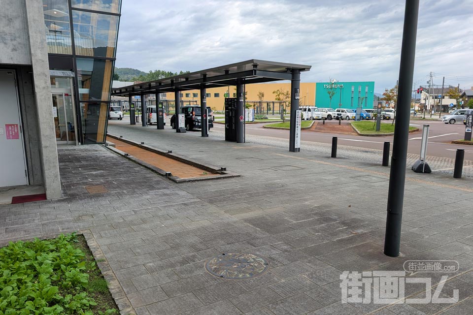 長野県飯山市A001マンホール蓋の設置場所