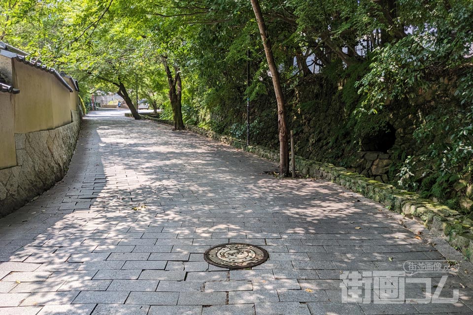 山口県下関市A001マンホール蓋の設置場所