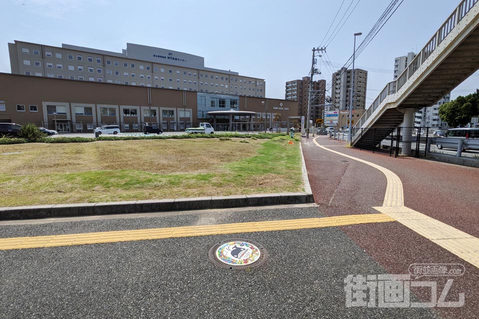 山口県下関市B001マンホール蓋の設置場所