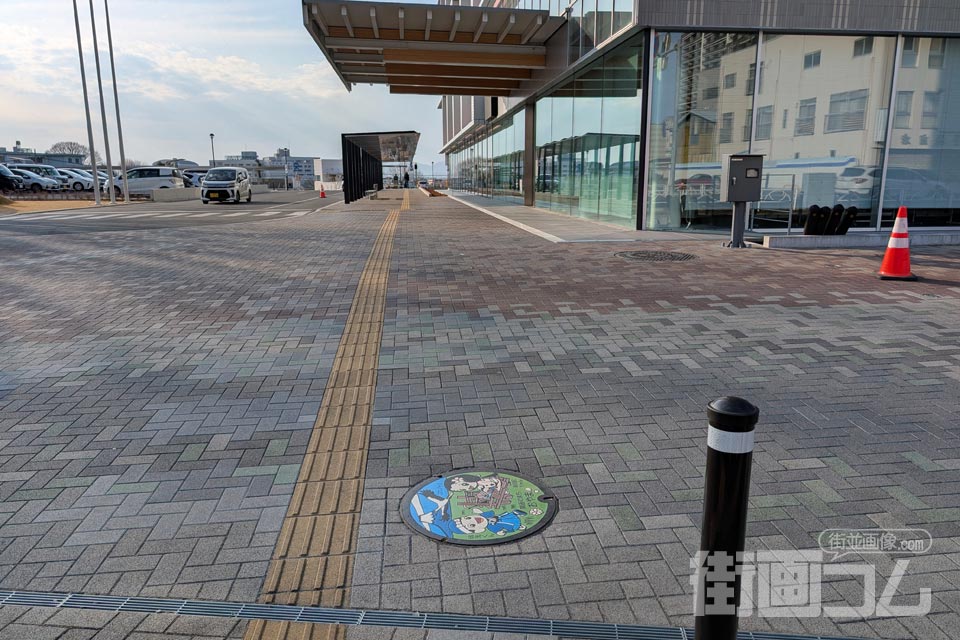 栃木県小山市A001マンホール蓋の設置場所