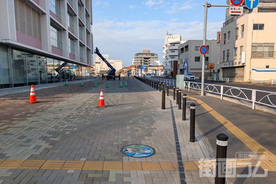 栃木県小山市A001マンホール蓋の設置場所