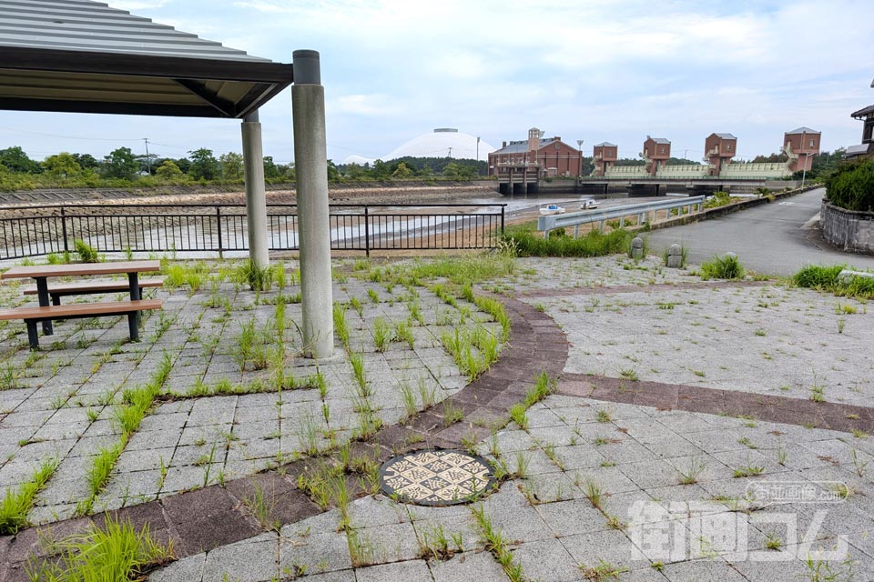 山口県山口市D001マンホール蓋の設置場所