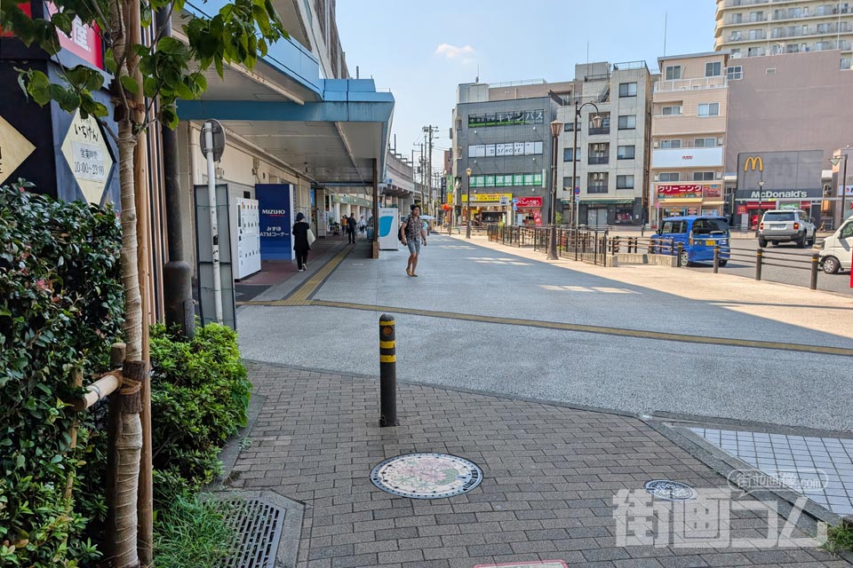 東京都東京23区M101マンホール蓋の設置場所