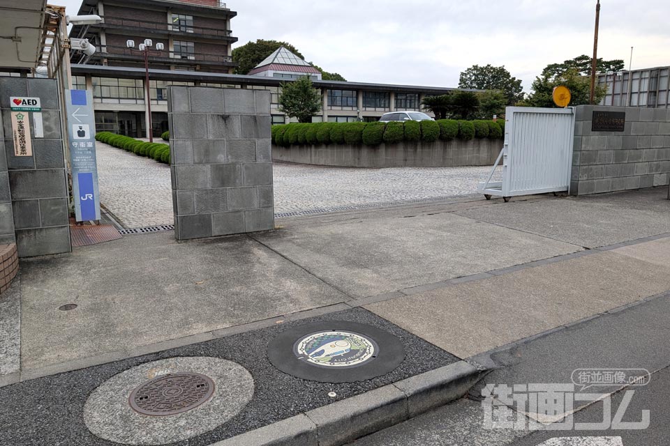 東京都国分寺市D001マンホール蓋の設置場所