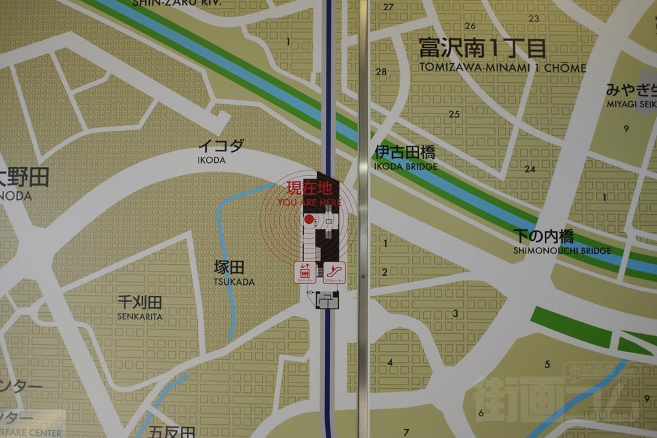 富沢駅周辺MAP