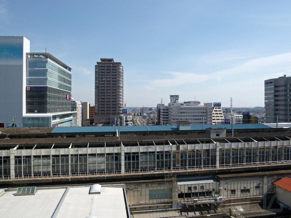 高崎駅ビルから東口方面写真画像