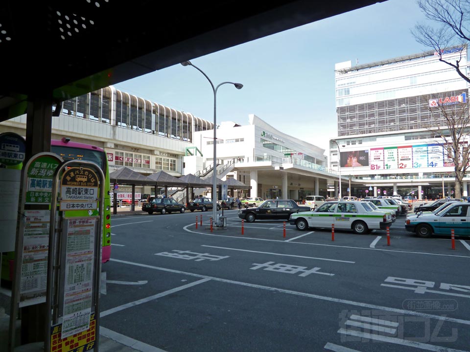 高崎駅東口バス停写真画像