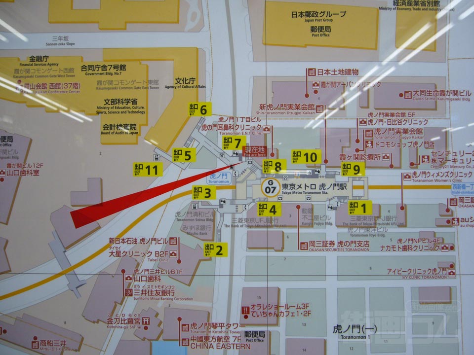 虎ノ門駅周辺MAP