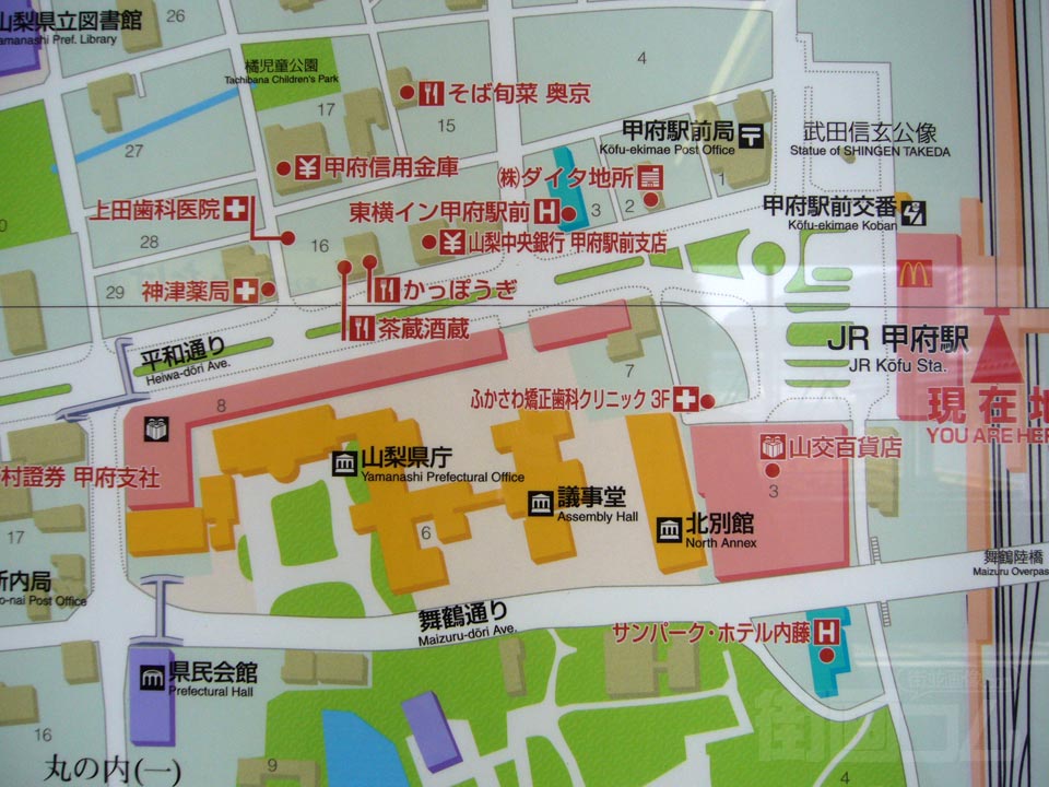 JR甲府駅前MAP