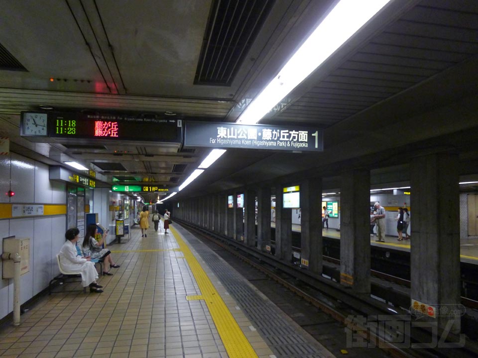 名古屋市営地下鉄池下駅(东山线)ホーム写真画像