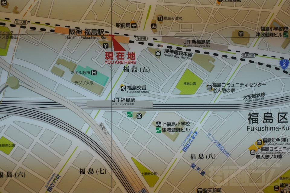 福島・新福島駅周辺MAP