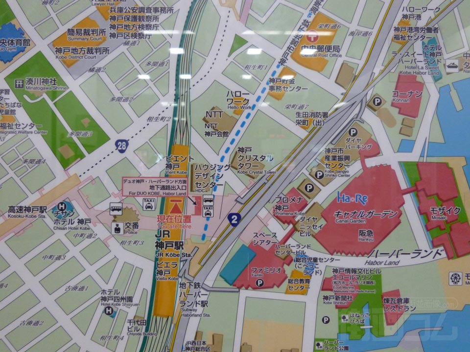 神戸駅・ハーバーランド駅周辺MAP