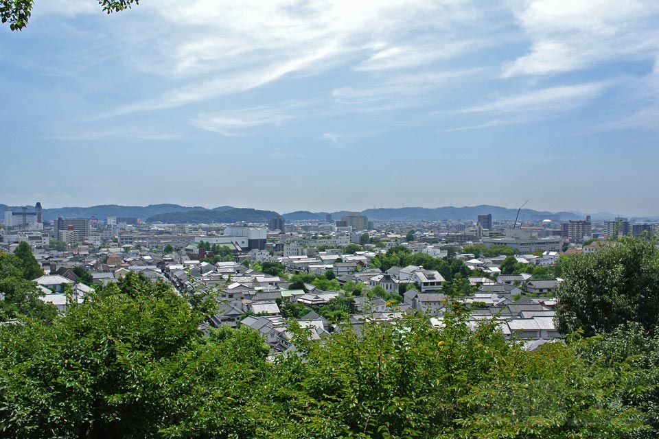 阿知神社から倉敷市街