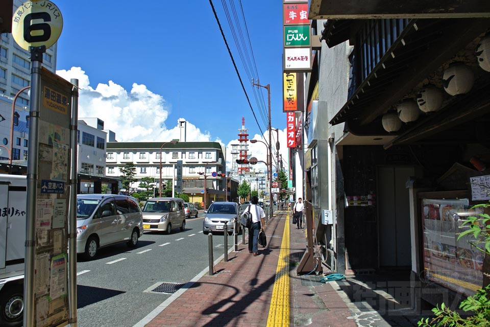 湯田温泉バス停写真画像