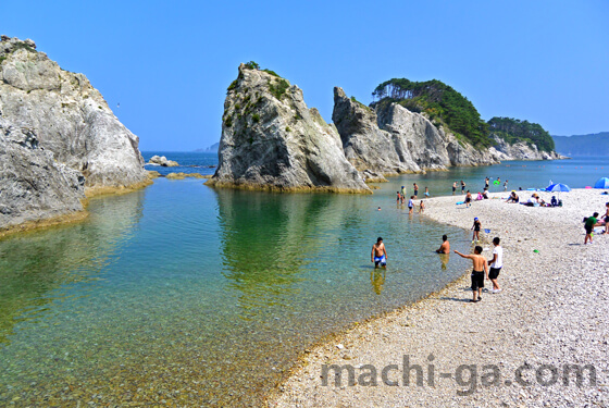 浄土ヶ浜の撮影ポイント