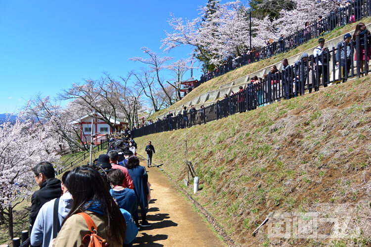 展望台への行列最後尾