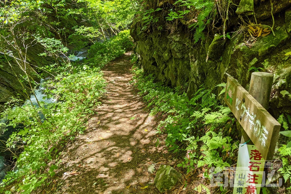 西沢渓谷ハイキングコースウナギの床付近