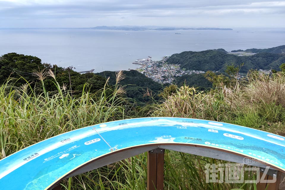 東京湾を望む展望台(金谷方面)